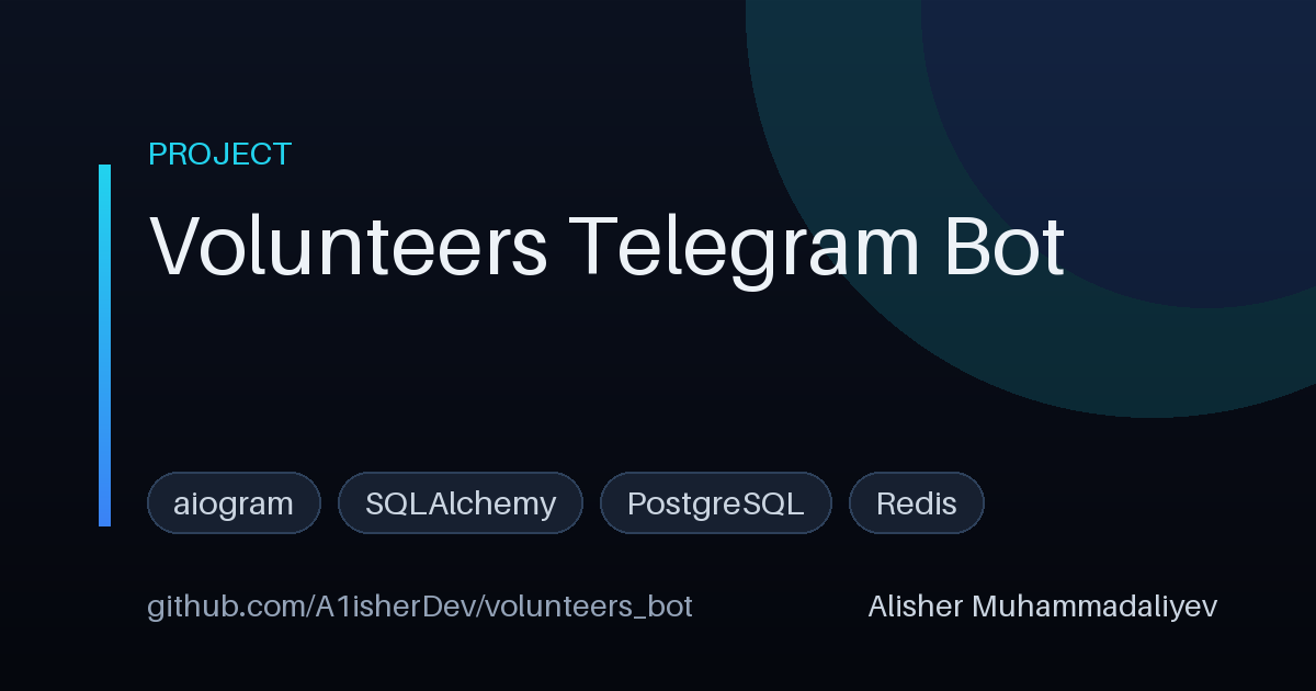 Volunteers Telegram Bot